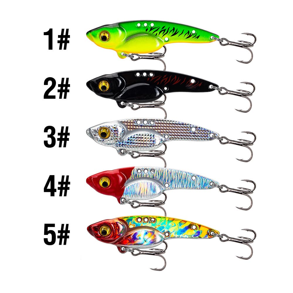 3.5g/5g/7g/10g/14g/17g VIB Swimbait โลหะที่มีสีสัน Sinking Jig 3D ตา Hard เหยื่อช้อน Spinner ตกปลา Lure Fishing Tackle สําหรับ Bass Walleye ปลาเทราท์ รูปที่ 8