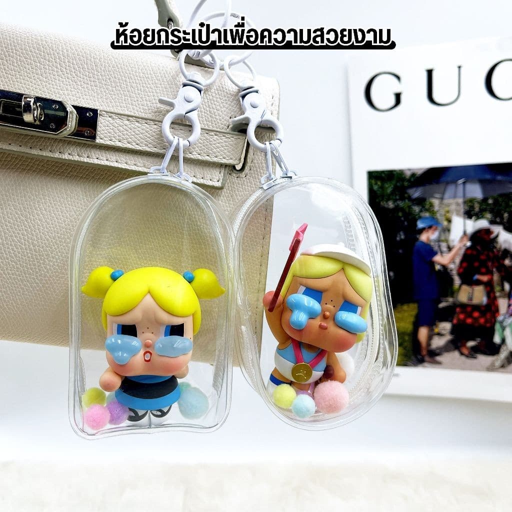 กระเป๋าใส่ลาบูบู้ ถุงใส่ลาบูบู้ PVC ใส กันฝุ่น 10/10.5/13.5/16/18ซม สําหรับห้อยตุ๊กตา รูปที่ 5