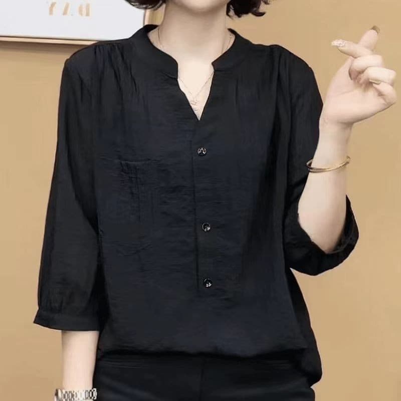 เสื้อคลุมแขนครึ่งสไตล์คลาสสิก ออกแบบให้สวมใส่ง่ายและทำให้ดูเพรียว เหมาะสำหรับฤดูร้อน รูปที่ 4