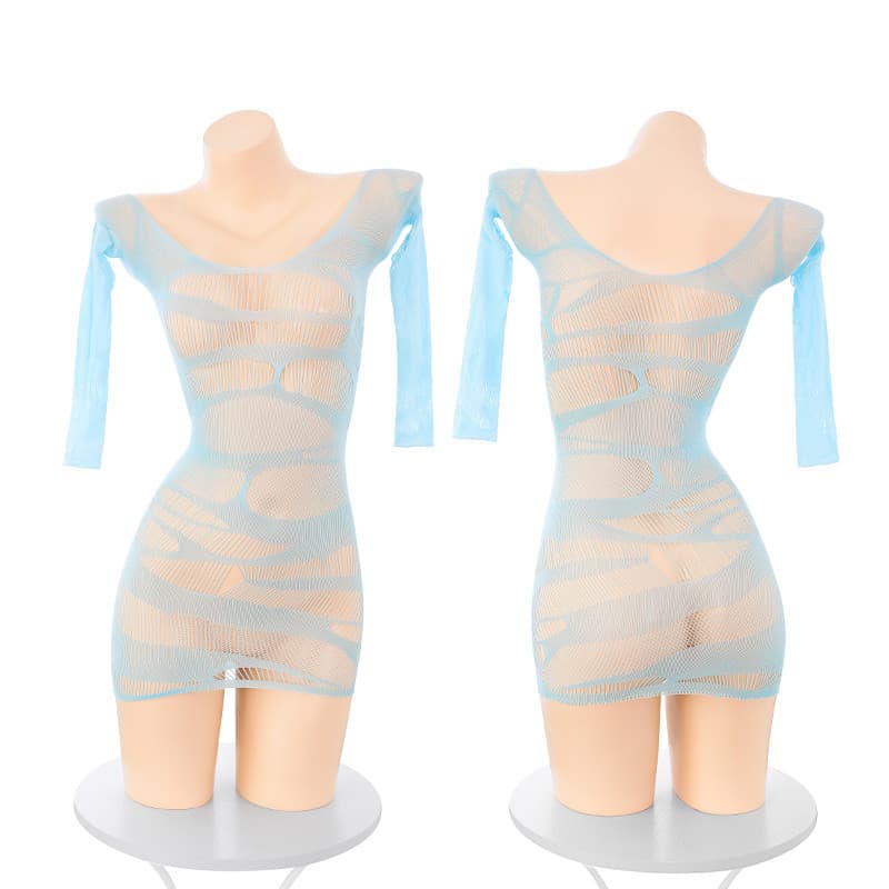 LOVE NIGHT ชุดแซ่บๆ ชุดใส่ยั่วแฟน ชุดตาข่ายเซ็กซี่ M-5XL | 40-100กก. S-910 รูปที่ 4