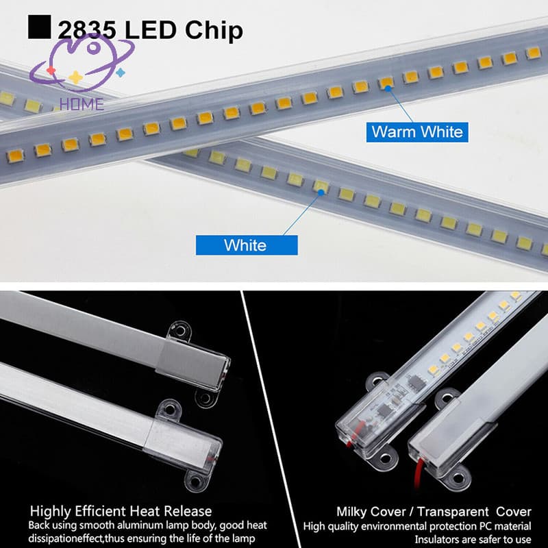 Ac220v ไฟ LED บาร์ความสว่างสูง 2835 คลิป LED 30 ซม. 40 ซม. 72LEDs ฮาร์ดสตริปประหยัดหลอด LED {TH} รูปที่ 5