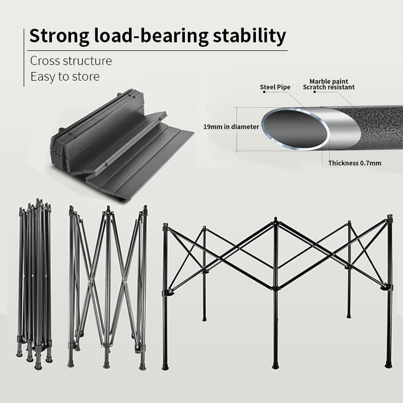 TANYE โต๊ะแคมป์ปิ้ง โต๊ะพับได้ Folding table แบบพกพา อลูมิเนียม แคมป์ปิ้งปิกนิก พกพาสะดวก ความจุแบริ่ง 300KG รูปที่ 7
