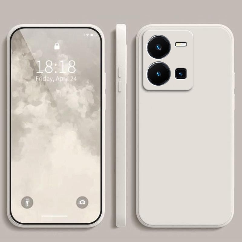 เคส Vivo Y35 สีทึบ Vivo Y35 เคสซิลิโคนป้องกันการตกสีธรรมดาเรียบง่าย YT รูปที่ 2