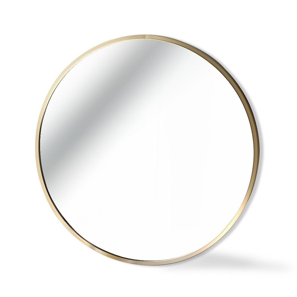 AO40/50/60cm จัดส่งที่รวดเร็วสีดำสีขาวทองรอบกระจกกระจกกลมmirror กระจกติดผนังgold black white กระจกเงาติดผนังกระจกห้องน้ำ รูปที่ 7