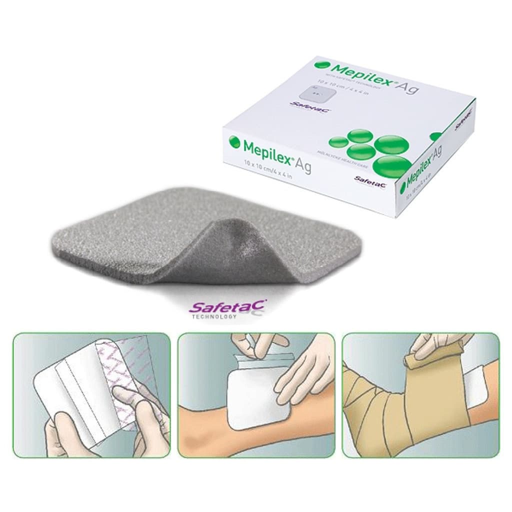 Mepilex Ag แผ่นแปะแผลกดทับ รูปที่ 2
