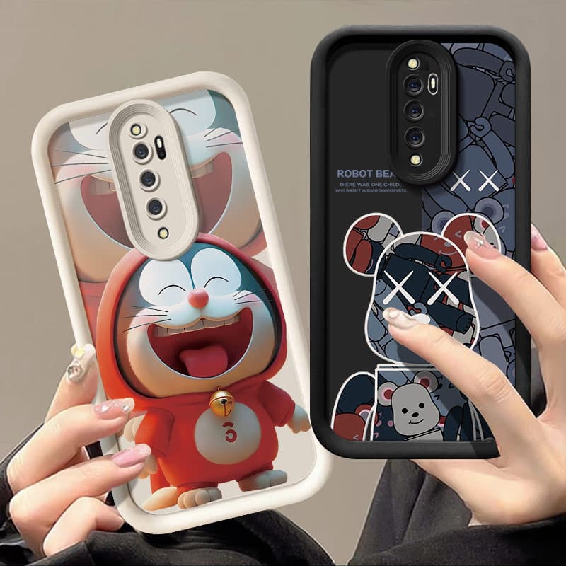 เคส oppo reno2 f เคสโทรศัพท์ลายการ์ตูนกันกระแทกสําหรับเคส รูปที่ 3