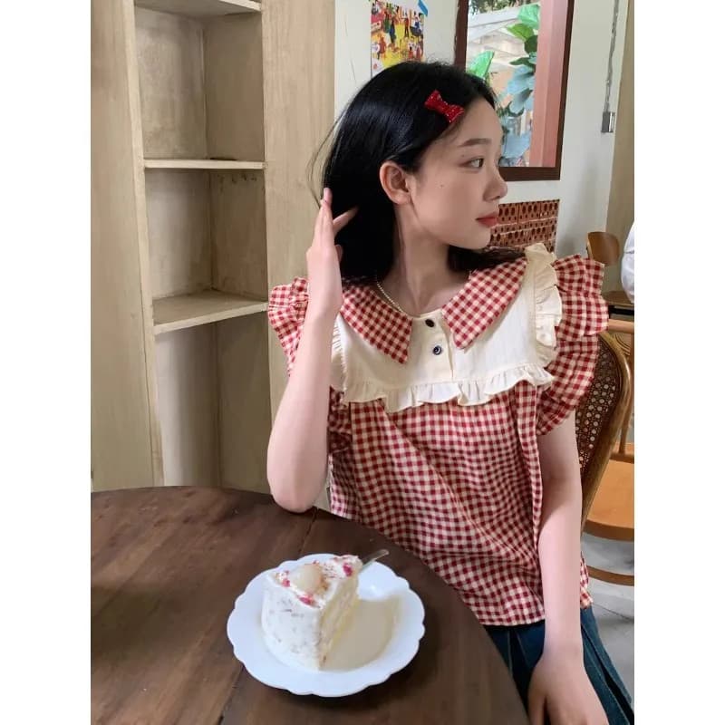 Veewink จากกทม เสื้อแขนปีกสไตล์ฝรั่งเศส สีมินท์หวานแซ่บ ใหม่ เนื้อผ้าเย็นสบาย ใส่แล้วน่ารักออร่า รูปที่ 7