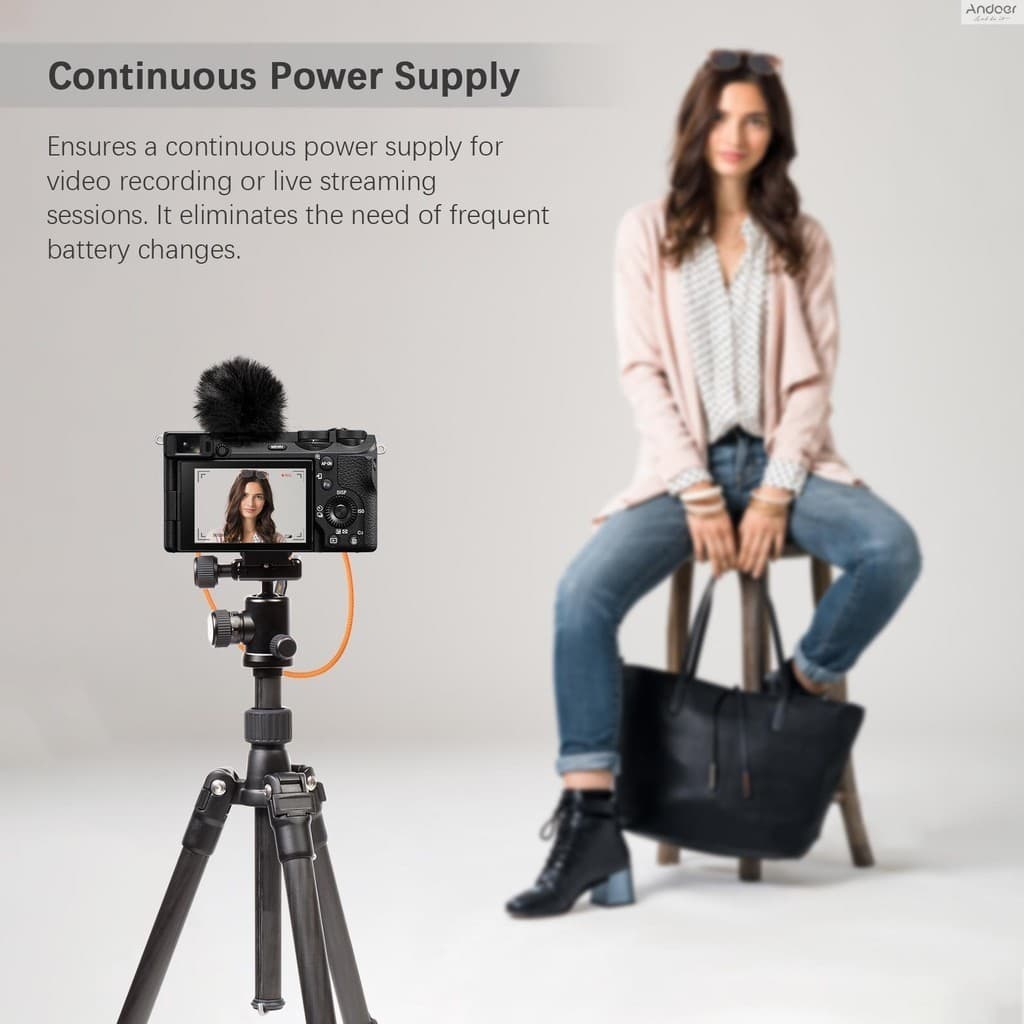 Zcgine DT-FZ100 D-Tap ถึง NP-FZ100 Dummy แบตเตอรี่ถัก DC Coupler สําหรับกล้อง Sony A7R V/A7 IV/A7S III/A7R IV/A7R III/A7C7FX/A7C7R/A3/A3/FX7R/A7/A3/A7R IV/A3/A3 รูปที่ 8