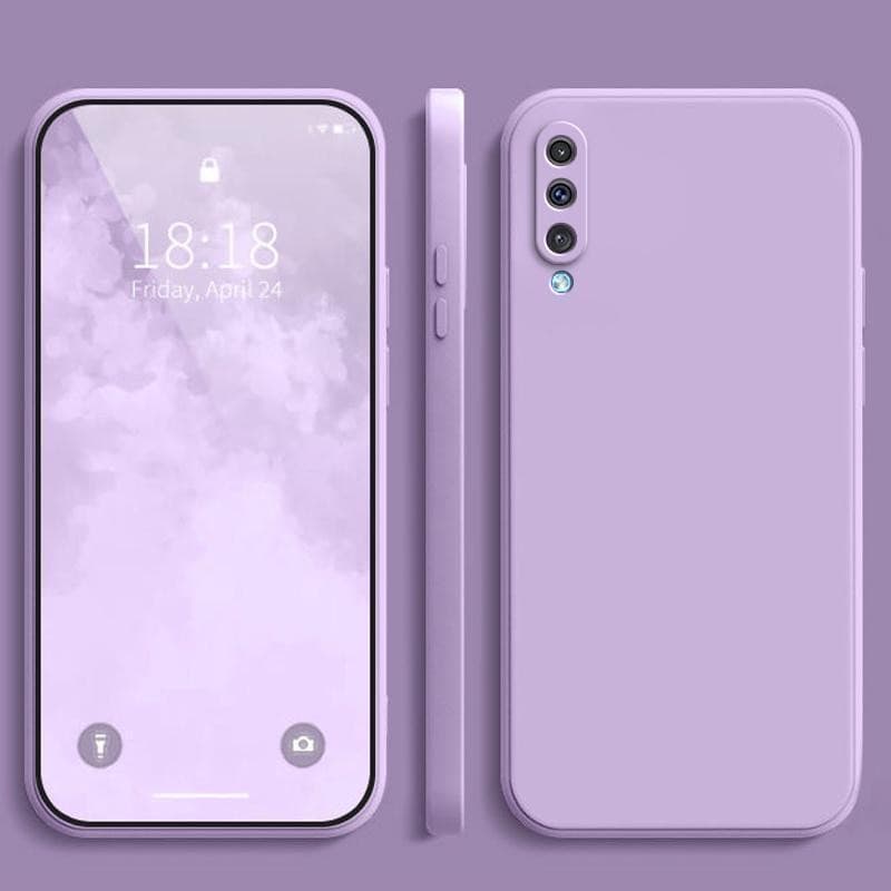 เคส Samsung A50 / A30S / A50S สีทึบ Samsung A30S / A50S / A50 เคสซิลิโคนป้องกันการตกสีธรรมดาเรียบง่าย YT รูปที่ 7