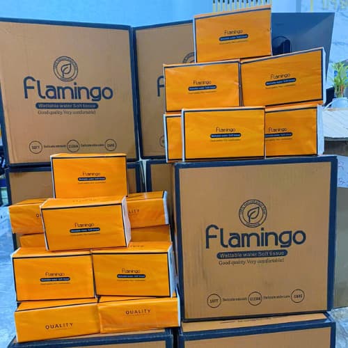 Flamingo นุ่มละมุน ไร้ขุย กระดาษทิชชู่ หนา 4 ชั้น 360 แผ่น GB/T20808 ราคาคุ้มค่า ใช้ทั้งเดือน รูปที่ 2