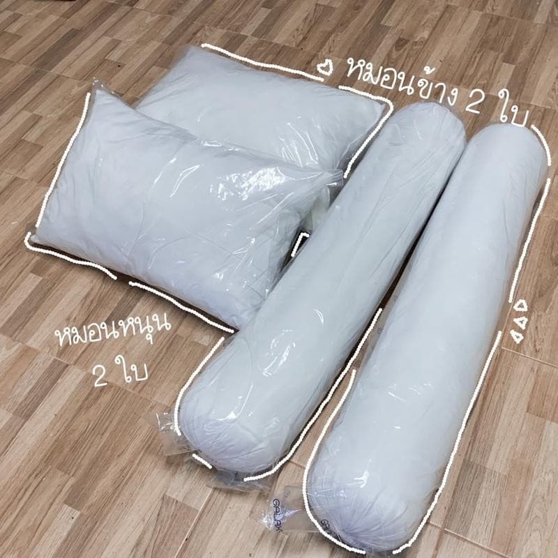 เชทหมอนหนุน2หมอนข้าง2 รวม 4ใบ นุ่ม รูปที่ 2
