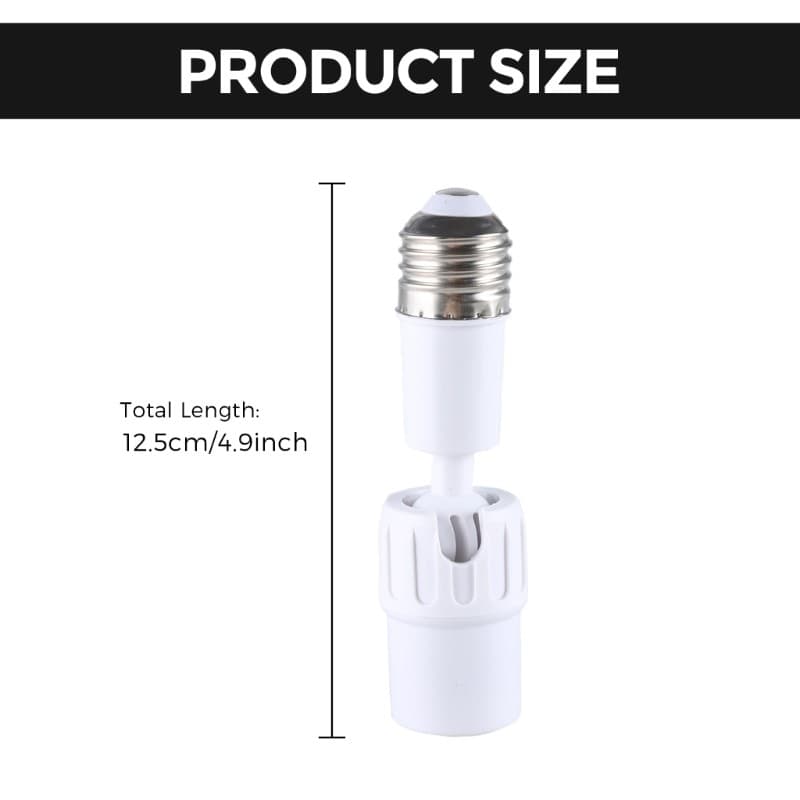Light Socket Extender E27 to E27 Light Socket Extension 360 Degree Adjustable รูปที่ 2
