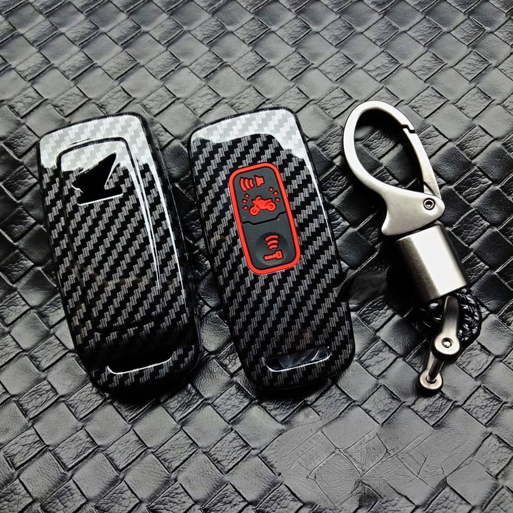 ABS คาร์บอนไฟเบอร์honda pcx160 click160 เคสกุญแจรถจักรยานยนต์ฮอนด้า adv 350/Forza350/Vision/giorno/Lead/scoopyi ฝาครอบกุญแจพวงกุญแจฮอนด้า รูปที่ 4