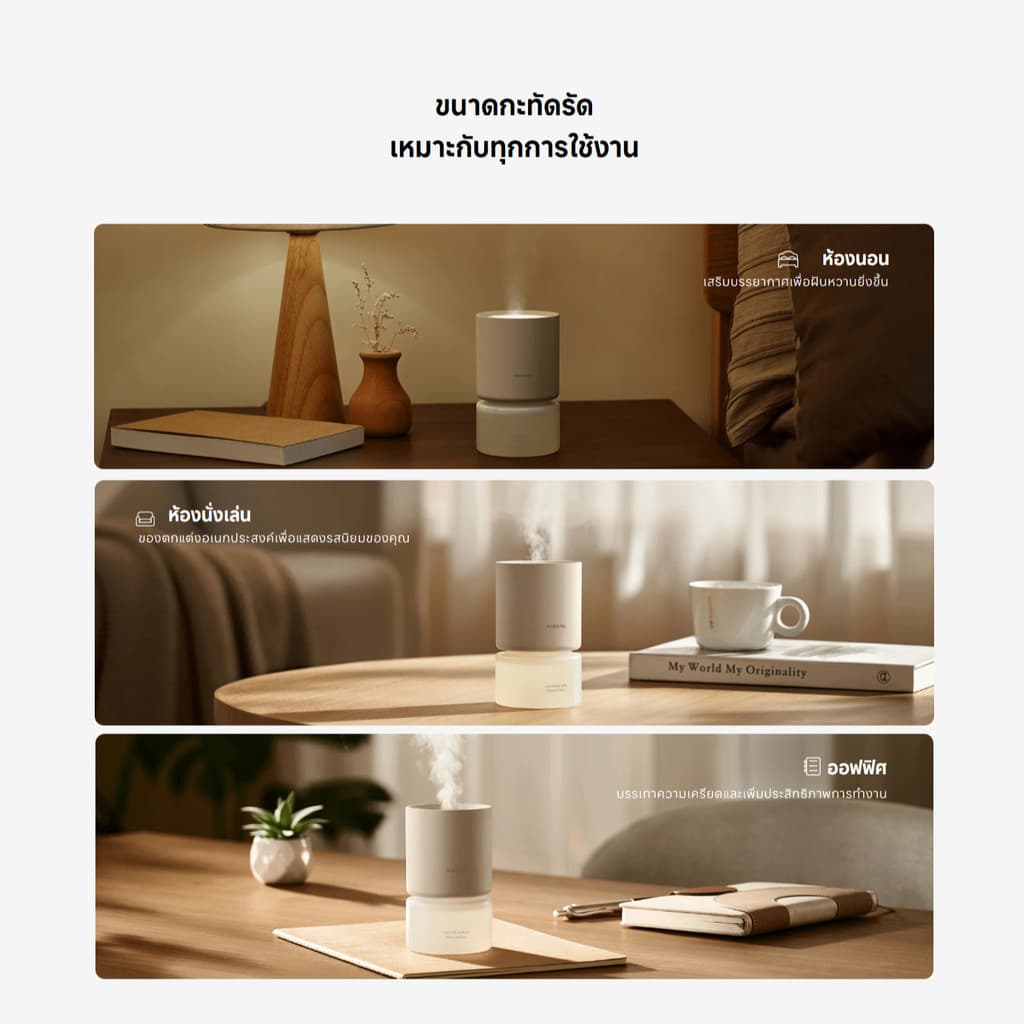 Xiaomi Smart Scent Diffuser โคมไฟอโรม่า | ไฟบรรยากาศที่สามารถแสดงสีได้ถึง 16ล้านสี | เพิ่มความเข้มเมื่อมีการตรวจจับบุคคล รูปที่ 6