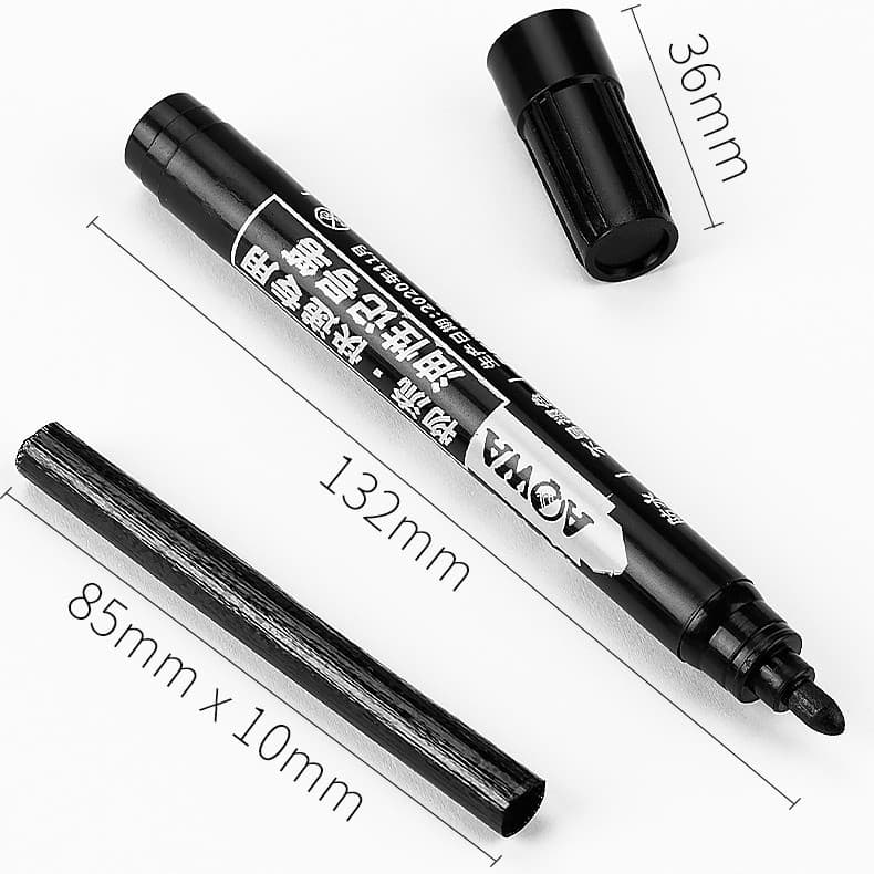 SZX ปากกามาร์กเกอร์ ปากกาเมจิก ปากกาเพ้นท์ ปากกาเขียนกล่องไปรษณีย์ กันน้ำ แบบติดถาวร รูปที่ 3