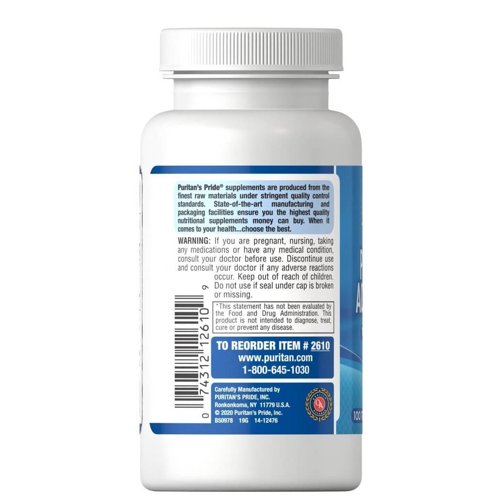 Puritan's Pride Probiotic Acidophilus 100 million โพรไบโอติก รูปที่ 4