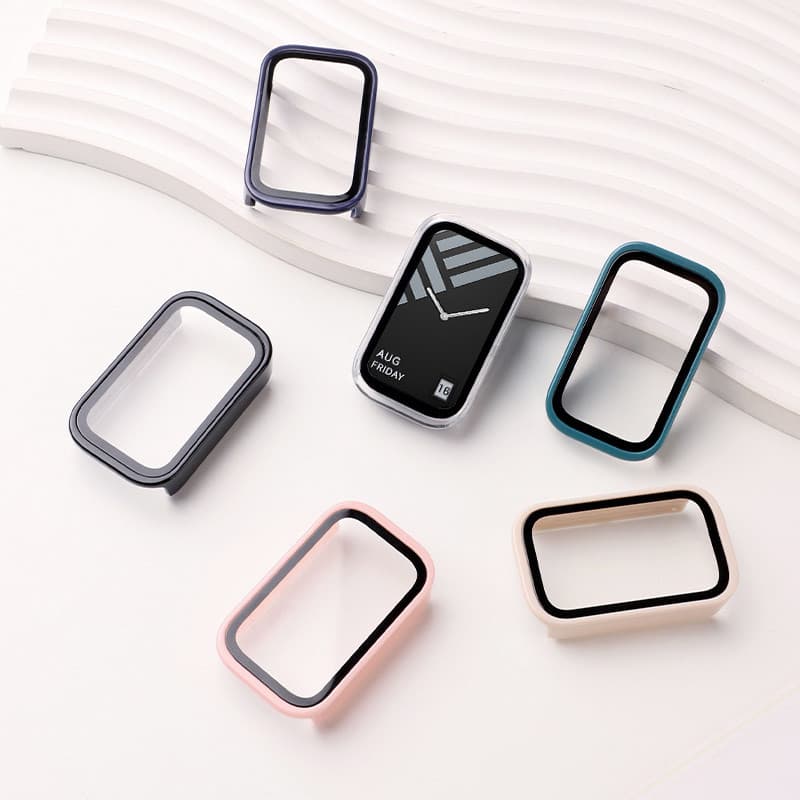 กรณีคอมพิวเตอร์แข็งสำหรับ for Xiaomi Mi Band 9 Active/Redmi Band 3 Anti Gores นิรภัยแก้วป้องกันหน้าจอ อุปกรณ์เสริมฝาครอบ รูปที่ 3