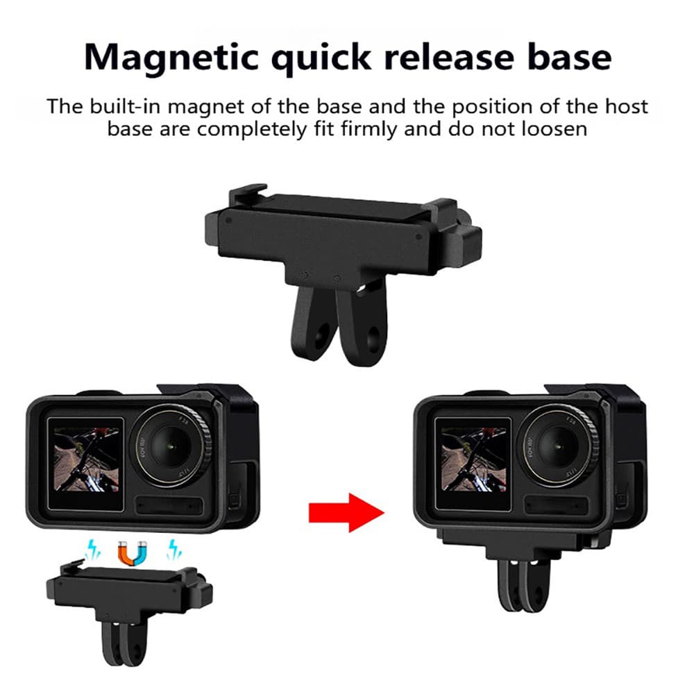 อะแดปเตอร์ฐานแม่เหล็ก For DJI Action Magnetic Adapter For ACTION 3 4 5 ถอดประกอบอย่างรวดเร็ว อะแดปเตอร์ รูปที่ 6