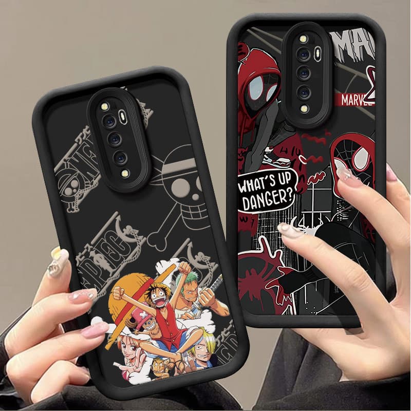 เคส oppo reno2 f เคสโทรศัพท์ลายการ์ตูนกันกระแทกสําหรับเคส รูปที่ 5