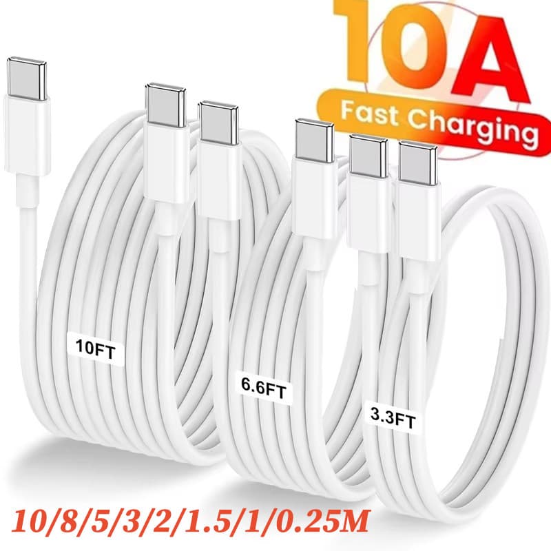 6/7/10a Type C Cable Fast Charging สาย USB / สายชาร์จโทรศัพท์สายไฟสําหรับ Type-C / Extra Long Data Line รูปที่ 5