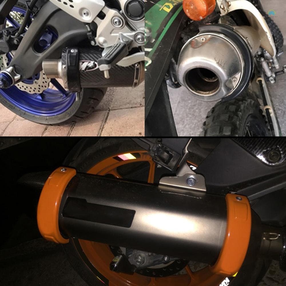 Yb รถจักรยานยนต์ไอเสีย ProtectorMotorcycle ไอเสีย Protector 100 มม.-160 มม.รูปไข่สามารถฝาครอบรอบไอเสีย Guard Cover รูปที่ 6