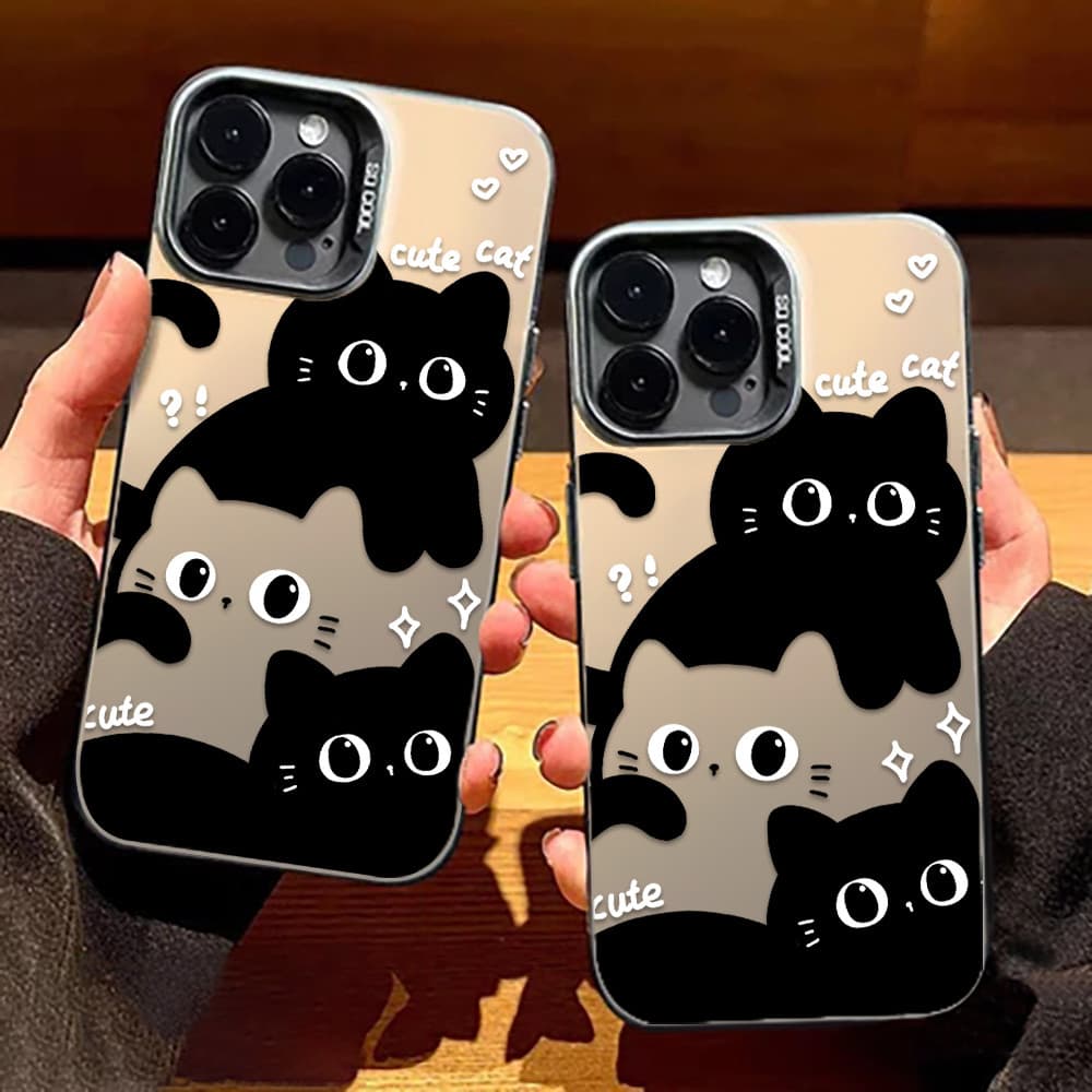 เคสมือถือ For iPhone 16 13 11 15 Pro Max 17 Air 14 12 Pro Max 7 8 Plus XR X XS Max SE 2020 เคสโทรศัพท์ IMD สีสันสดใส รูปที่ 6