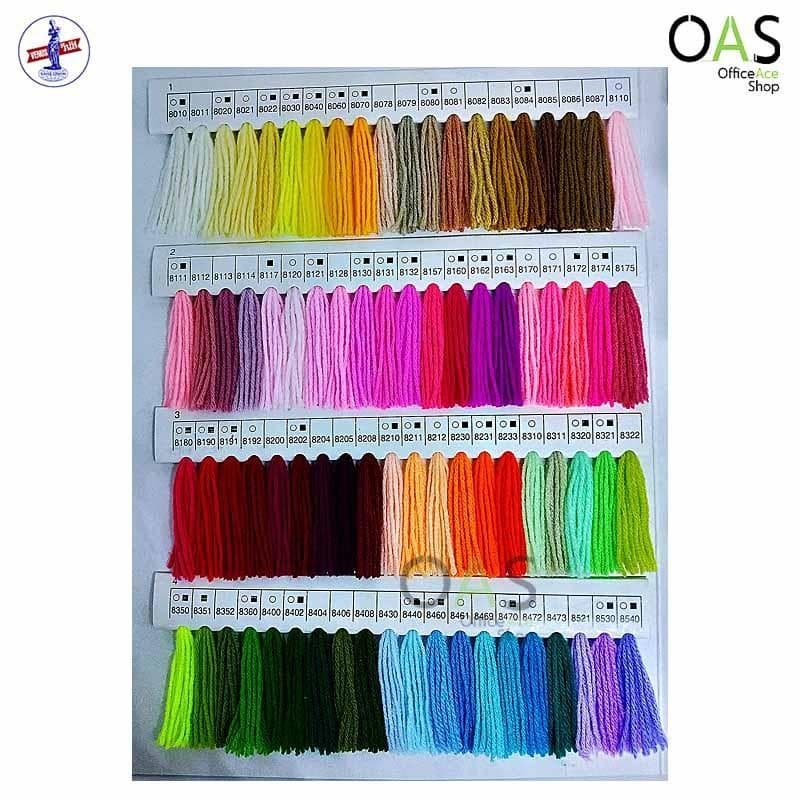 {8010-8210} ไหมพรมวีนัส เส้นเล็ก 4พลาย 420หลา ขนาดเส้นประมาณ 1.5 มิล ไหมถักโครเชต์ 4ply รูปที่ 2