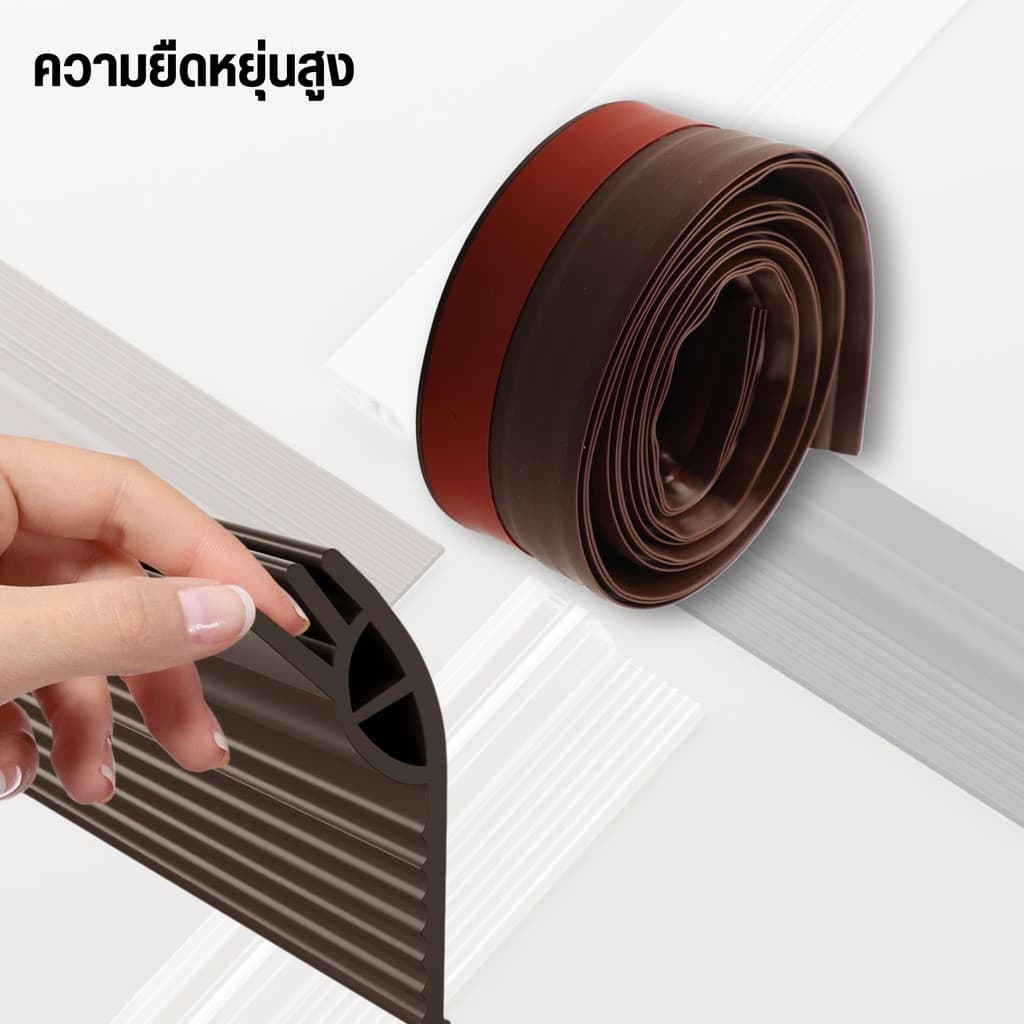 SealFortที่ปิดช่องบานประตู แถบปิดผนึกประตู บานเลื่อนหน้าต่าง คิ้วกั้นประตู กันแมลง ขอบประตูกันแอรออก กันน้ำ ป้องกันเสียง รูปที่ 4
