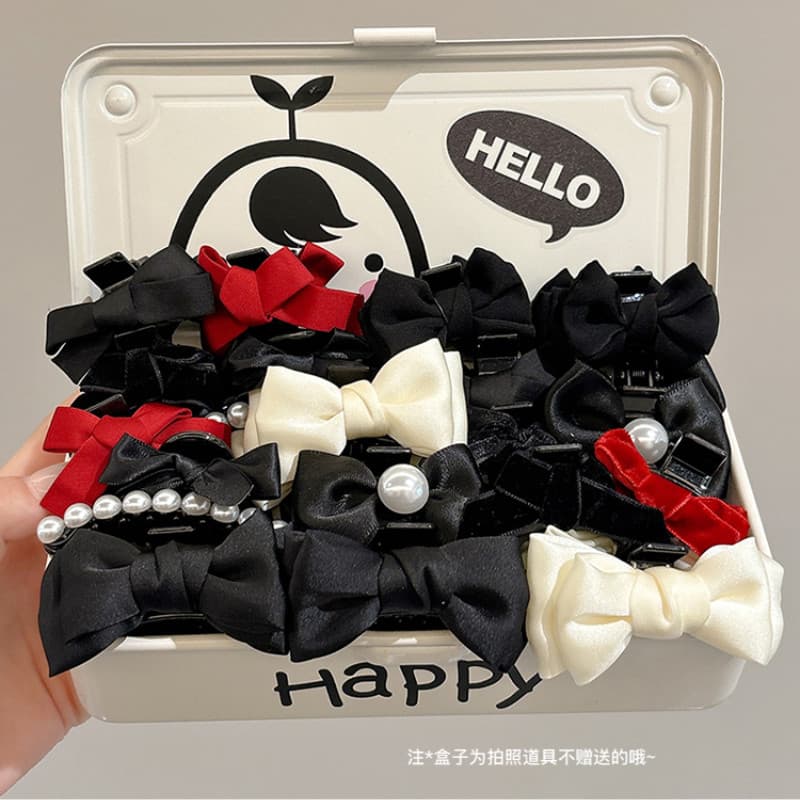 2024 ใหม่ Pearl Bow แฟชั่นกิ๊บติดผมขนาดเล็ก Headpiece รูปที่ 6