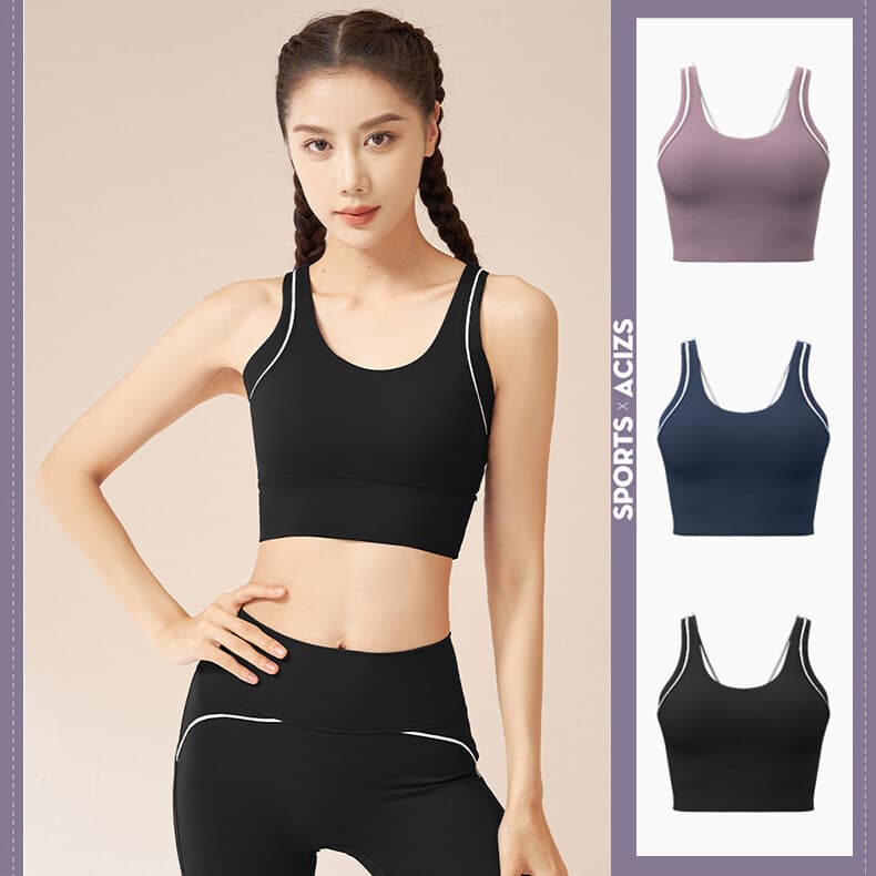 MP SPORTS สปอร์ตบราผู้หญิง ชุดชั้นในโยคะ sprot bras แผ่นซับน้ำนมโฟมในตัวแบบคงที่ รูปที่ 1