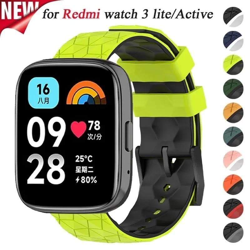 สายรัดซิลิโคนเข้ากันได้สําหรับ Redmi Watch 3 Active Smartwatch สร้อยข้อมือสายรัดข้อมือสําหรับ Xiaomi Redmi Watch 3 Lite เปลี่ยนอุปกรณ์เสริม รูปที่ 2