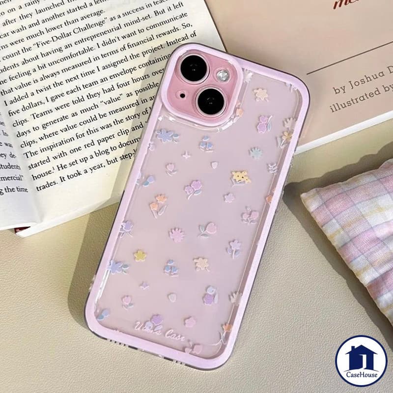 เคสนิ่มใสลายดอกไม้เรียบง่าย เข้ากันได้กับ OPPO A16 A6x A5 A3X A60 A54 A38 A18 A17 A5s A15 A12 A58 A7 A3s A5 A57 A78 A35 รูปที่ 8