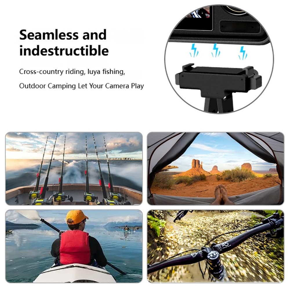อะแดปเตอร์ฐานแม่เหล็ก For DJI Action Magnetic Adapter For ACTION 3 4 5 ถอดประกอบอย่างรวดเร็ว อะแดปเตอร์ รูปที่ 4