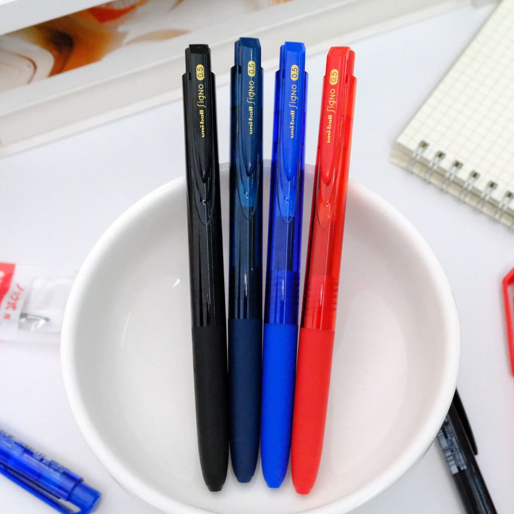 Uni ball Signo RT1 UMN-155N ปากกาเจล ขนาด0.38,0.5,0.7mm หมึกน้ำเงิน ดำ แดง กรม รูปที่ 3