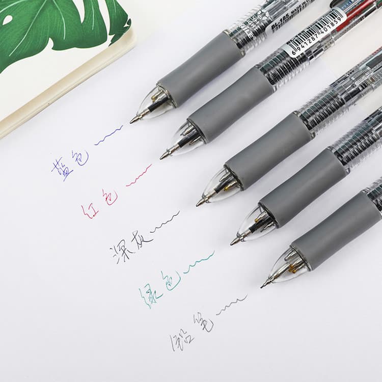 ปากกาลูกลื่นหลากสี 5in1 Push Type Mechanical Pencil ปากกามัลติฟังก์ชั่นแกนเปลี่ยนได้ ปากกาลูกลื่น 4 สี + ดินสอ รูปที่ 5