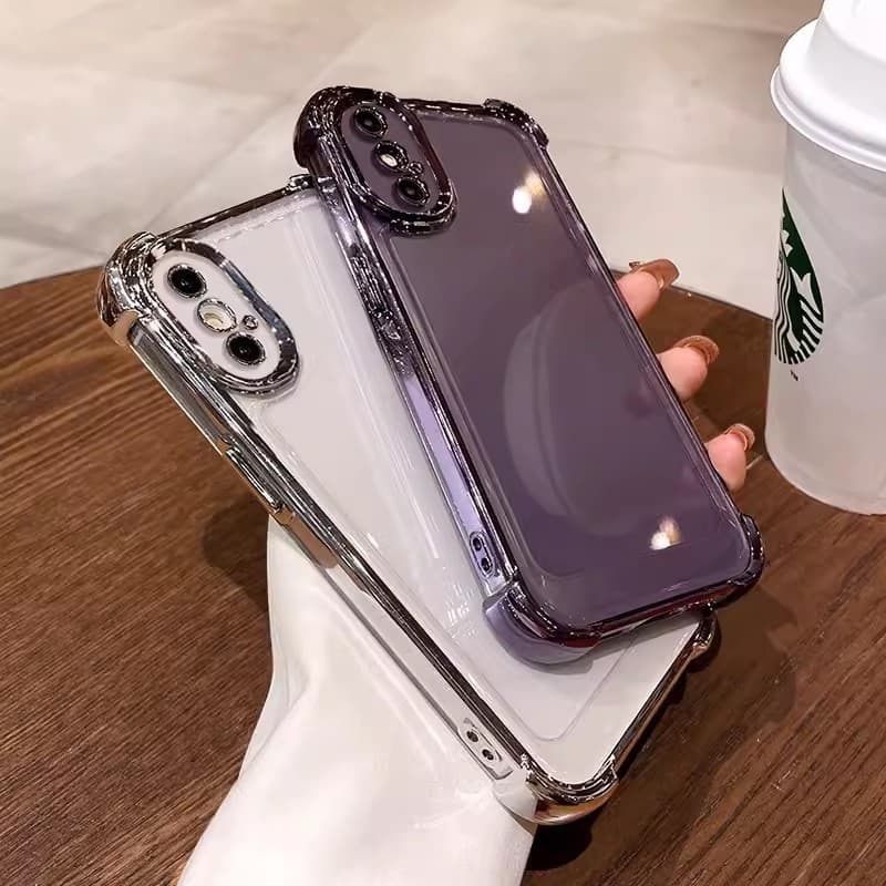 เหมาะสําหรับ iPhone x xs Max xr 7 8 Plus 11 12 Pro 13 Max ถุงลมนิรภัยโปร่งใสสี่มุมเคสโทรศัพท์ TPU รูปที่ 5