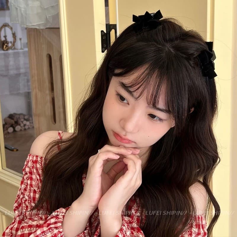 โบว์ขนาดเล็กและคลิปหน้าผากสำหรับผูกผมแบบเรียบ รูปที่ 7