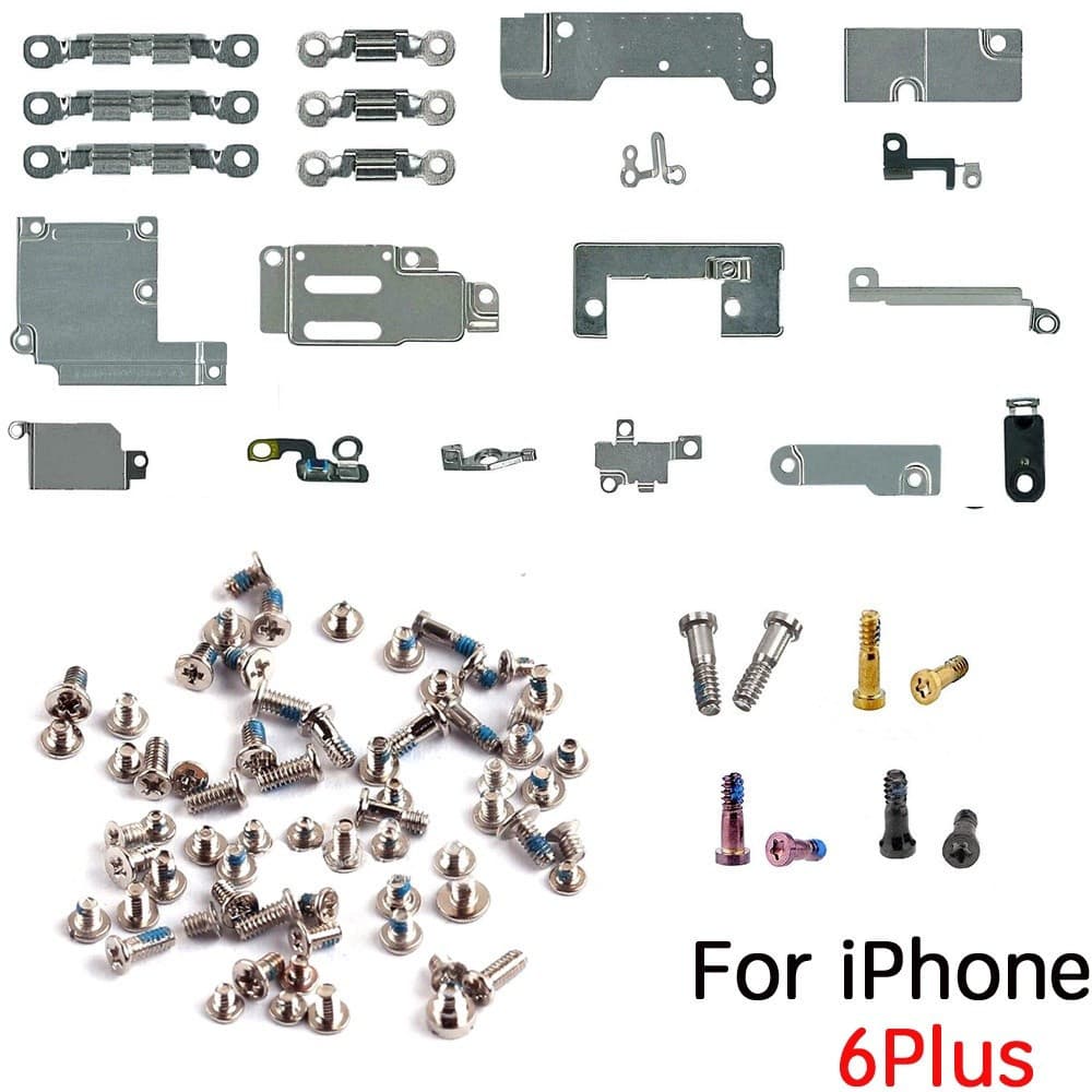 ชุดแผ่นเหล็กและสกรูภายในครบชุดสําหรับ iPhone 5S SE 6 6S 7 8 Plus X XR XS Max รูปที่ 8