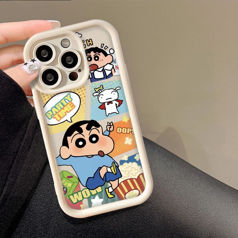 กรณี shinchan คดีโอปโป Oppo A11 A15 A16 A17 A5 A7 A31 A33 A55 A77 A78 A38 A32 Reno5 F19 A54 ซอฟท์เคส เคสโทรศัพท์ รูปที่ 8