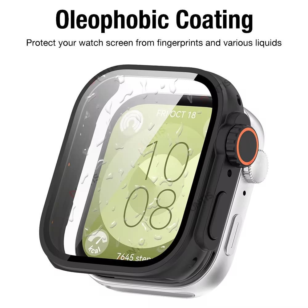 กระจกนิรภัยฮาร์ดพีซีเคสสำหรับ HUAWEI WATCH Fit 5 4/5 4 pro/3ฟิล์มกันรอยหน้าจอสำหรับ Huawei Fit 3 รูปที่ 8