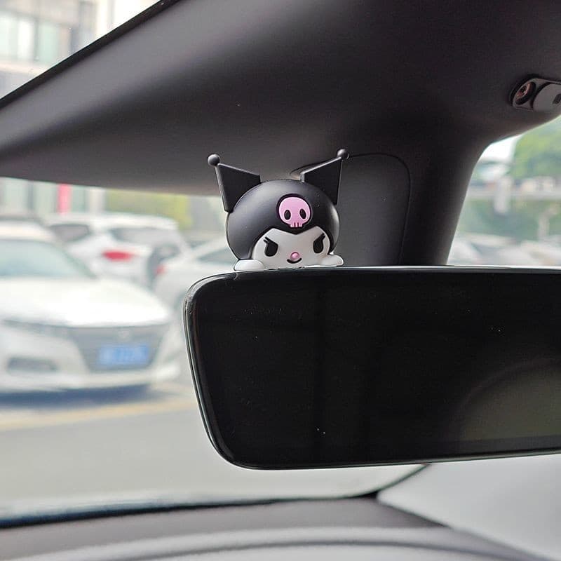 Hello Kitty Kuromi My Melody อุปกรณ์ตกแต่งรถยนต์อุปกรณ์แขวนกระจกมองหลัง รูปที่ 2