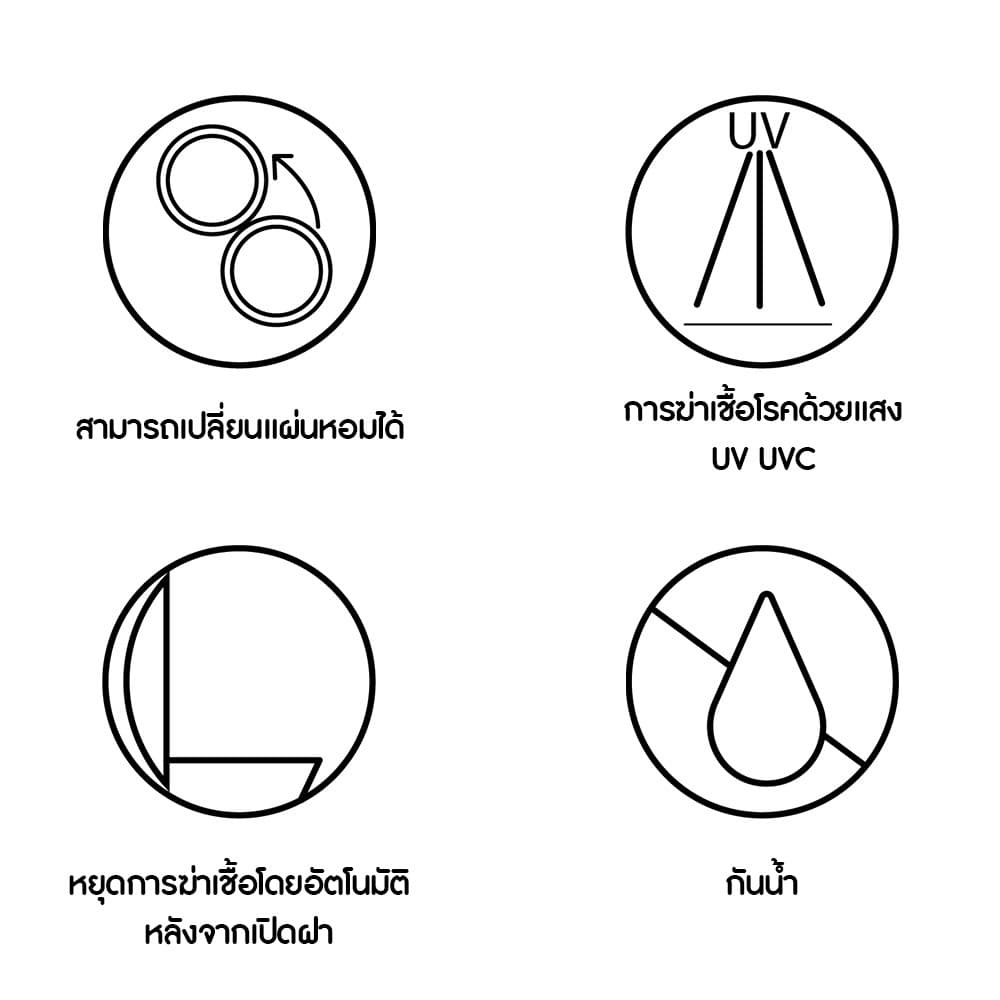 ไฟทําความสะอาดฝาชักโครก ไฟแสงยูวี ฆ่าเชื้อโรค สำหรับโถชักโครก มีกลิ่นหอม ติดตั้งง่าย แบบชาร์จไฟ รูปที่ 7