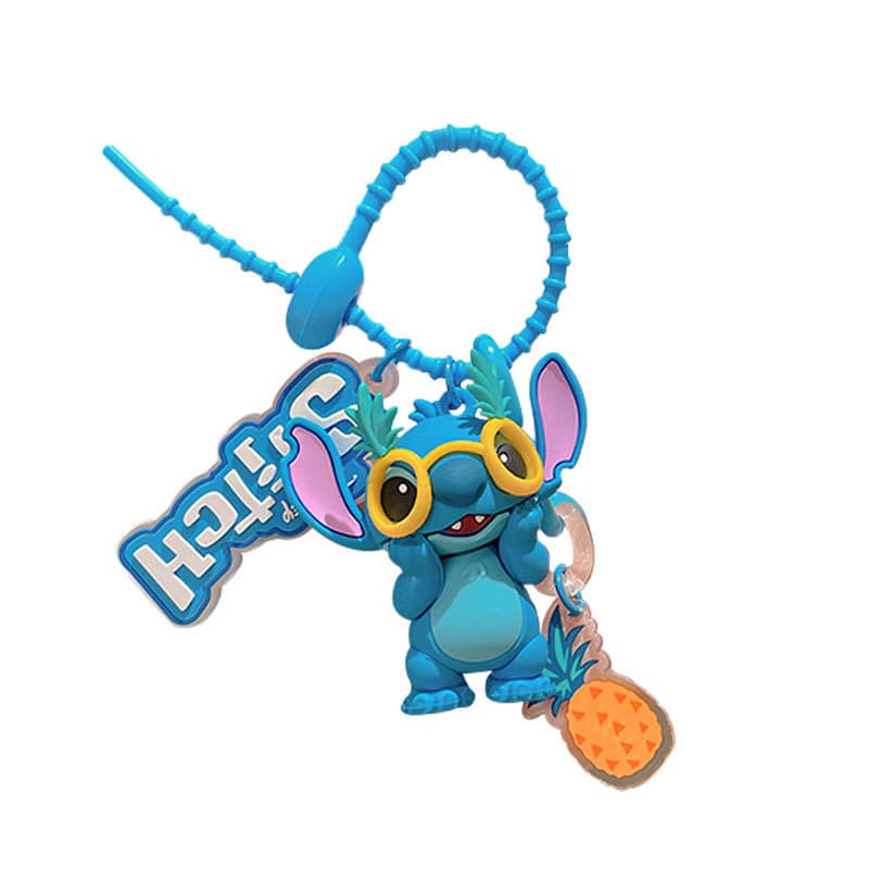 ของแท้ Star Treasure Stitch สับปะรดเพลงพวงกุญแจการ์ตูนอะนิเมะตุ๊กตากระเป๋านักเรียนจี้ของขวัญขนาดเล็ก รูปที่ 9