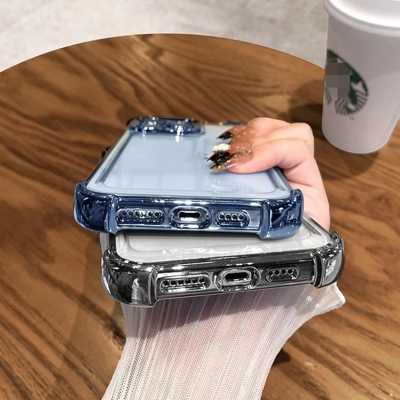 เหมาะสําหรับ iPhone x xs Max xr 7 8 Plus 11 12 Pro 13 Max ถุงลมนิรภัยโปร่งใสสี่มุมเคสโทรศัพท์ TPU รูปที่ 7