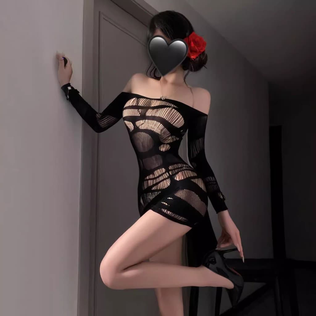 LOVE NIGHT ชุดแซ่บๆ ชุดใส่ยั่วแฟน ชุดตาข่ายเซ็กซี่ M-5XL | 40-100กก. S-910 รูปที่ 2