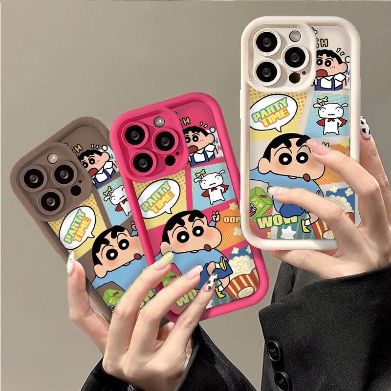 กรณี shinchan คดีโอปโป Oppo A11 A15 A16 A17 A5 A7 A31 A33 A55 A77 A78 A38 A32 Reno5 F19 A54 ซอฟท์เคส เคสโทรศัพท์ รูปที่ 3