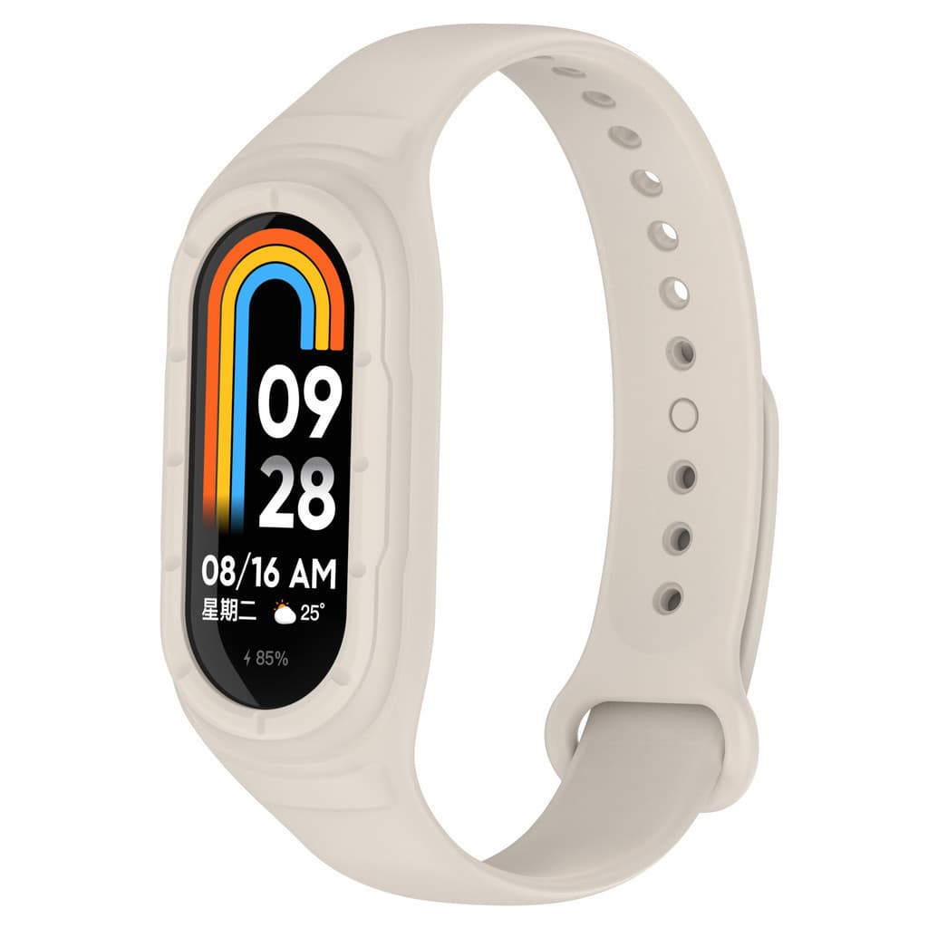 กรณีซิลิโคนสายรัดสำหรับ for Xiaomi Mi Band 10 9 8 กีฬายางวงครอบคลุมหน้าจอ อุปกรณ์เสริมสำหรับ for Mi Band 10/9/8 NFC รูปที่ 5