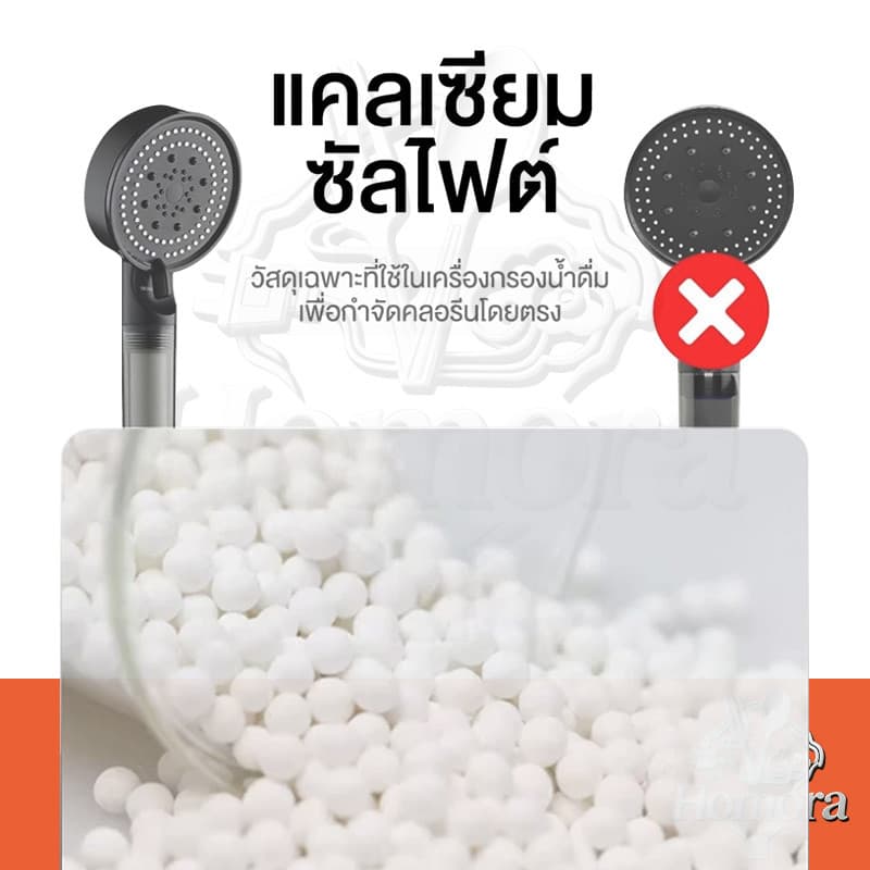 หัวฉีดฝักบัวตัวกรองในตัว, หัวฉีดมือถือ, โหมดน้ําปรับความเร็วได้ 5 ระดับ, สเปรย์อาบน้ํานวด, พร้อมฟังก์ชั่นปืนฉีด รูปที่ 8