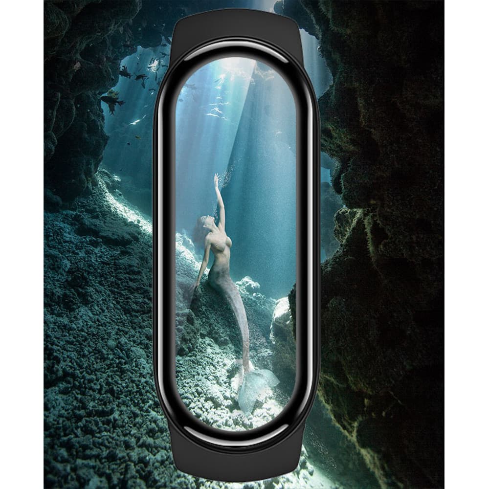 3D ฟิล์มกระจกนิรภัยสำหรับ Mi Band 10 9 8 7 6 5 4 Xiaomi Mi วงเต็มหน้าจอที่ครอบสำหรับ Xiaomi Band 8 รูปที่ 4