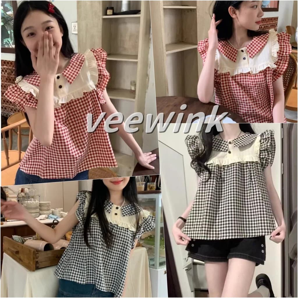 Veewink จากกทม เสื้อแขนปีกสไตล์ฝรั่งเศส สีมินท์หวานแซ่บ ใหม่ เนื้อผ้าเย็นสบาย ใส่แล้วน่ารักออร่า รูปที่ 1